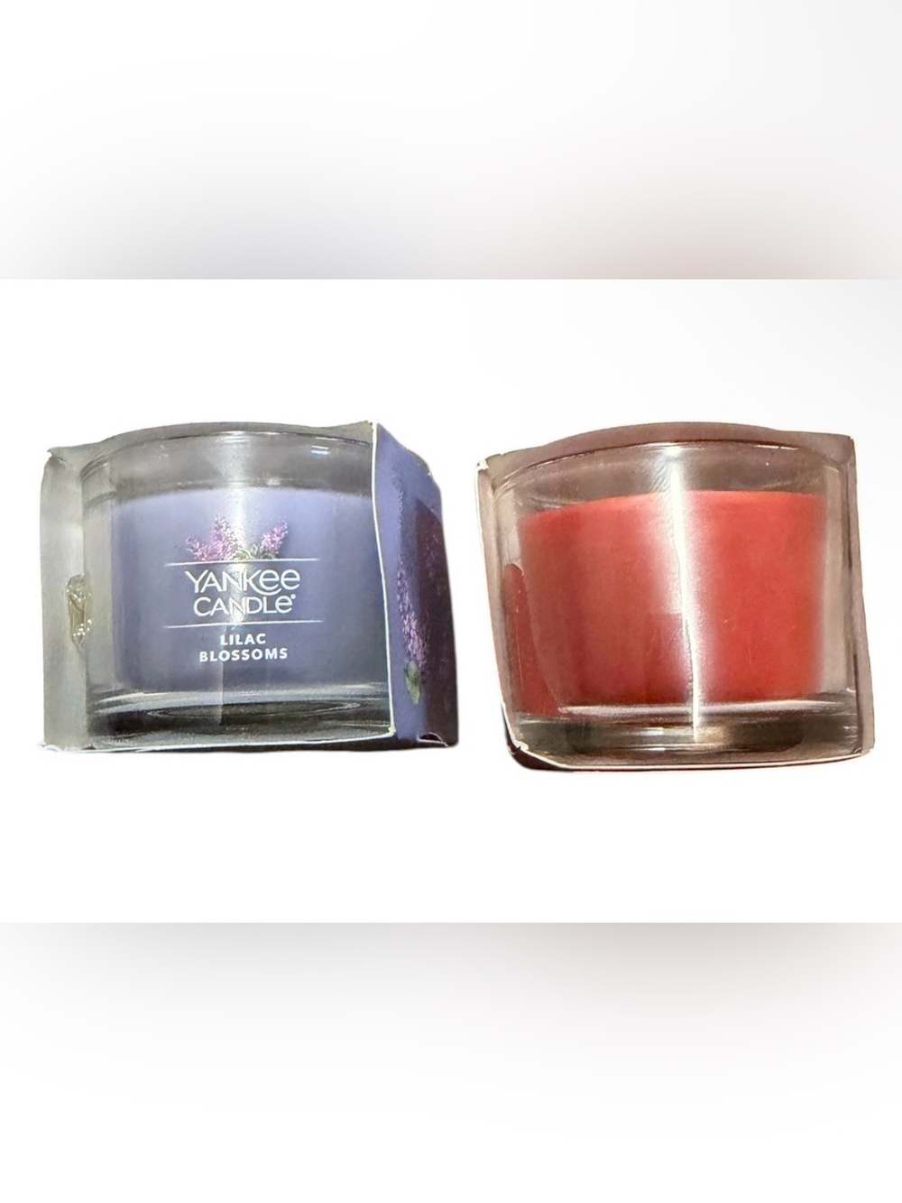 Yankee Candles Set of 2 Candles-Lilac Blossoms and Sparkle Cinnamon